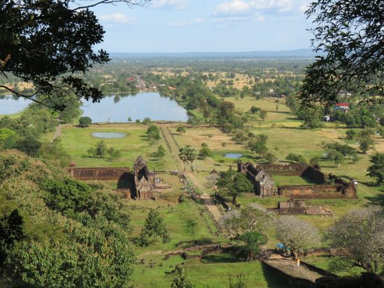 Blick auf die Anlage Vat Phu