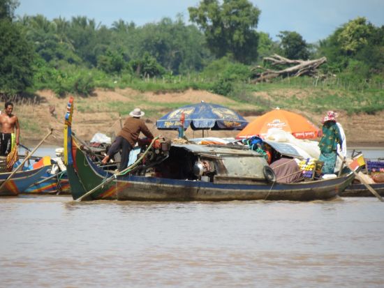 Fischer auf dem Mekong