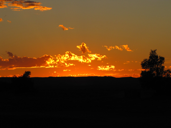 Sonnenuntergang in der Wüste