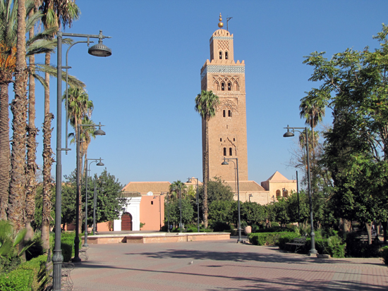 Koutoubia Moschee mit Garten