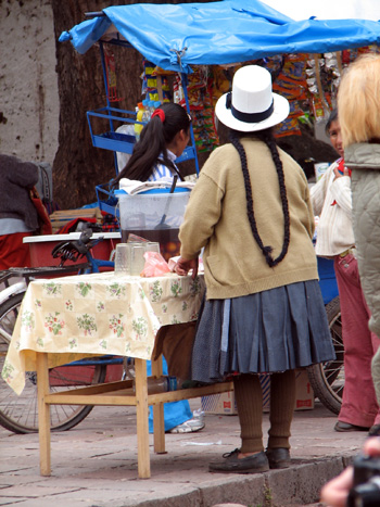 Verkäuferin in Andahuaylillas