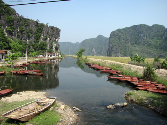 malerische Landschaft bei Bich Dong